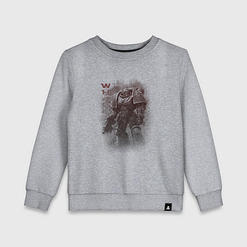 Детский свитшот Мощный космодесантник / Меланж – фото 1