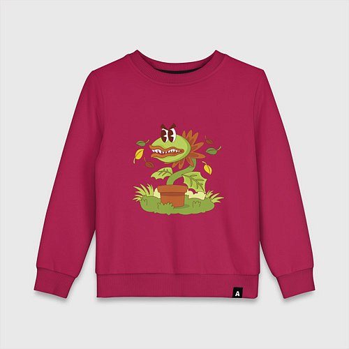 Детский свитшот Хищный цветок / Маджента – фото 1