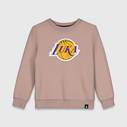 Свитшот хлопковый детский Luka ball, цвет: пыльно-розовый