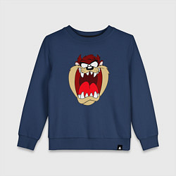 Свитшот хлопковый детский Tasmanian Devil, цвет: тёмно-синий