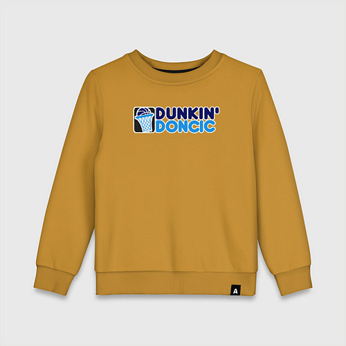 Детский свитшот Dunkin Doncic / Горчичный – фото 1