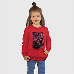 Свитшот хлопковый детский Мамочка длинные ноги из Poppy Playtime, цвет: красный — фото 2