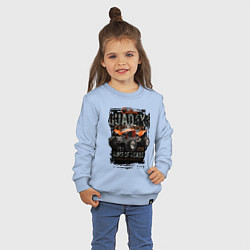 Свитшот хлопковый детский Квадроцикл кастом, цвет: мягкое небо — фото 2