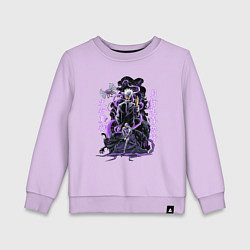 Свитшот хлопковый детский Магическая битва Сатору Годжо сильнейший, цвет: лаванда