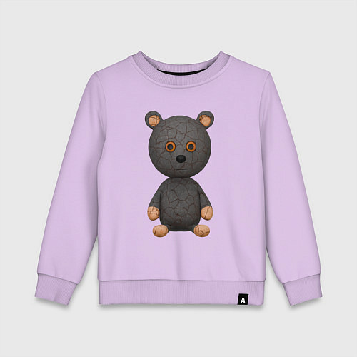 Детский свитшот Плюшевый медведь игрушка / Лаванда – фото 1