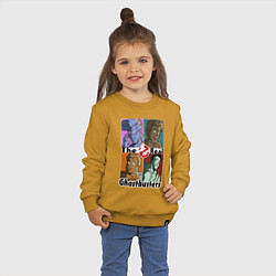 Свитшот хлопковый детский The real ghostbusters, цвет: горчичный — фото 2