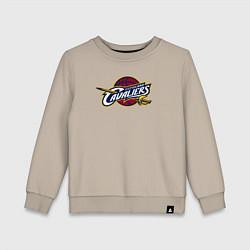 Свитшот хлопковый детский Cleveland Cavaliers, цвет: миндальный