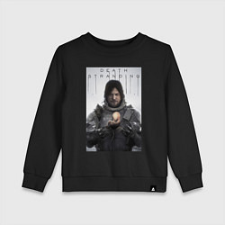 Свитшот хлопковый детский Death Stranding - Norman Reedus, цвет: черный