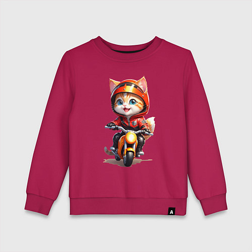 Детский свитшот Мотокиса / Маджента – фото 1