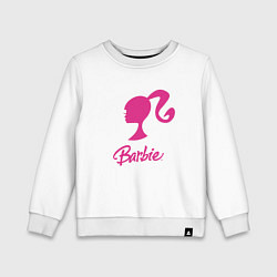 Свитшот хлопковый детский Барби кукла, цвет: белый