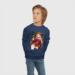 Свитшот хлопковый детский Марин Китагава косплей Мегумин, цвет: тёмно-синий — фото 2