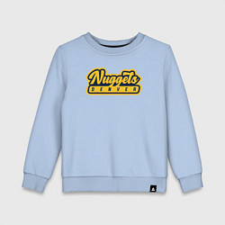 Свитшот хлопковый детский Nuggets Denver, цвет: мягкое небо