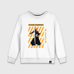 Свитшот хлопковый детский Блич Kurosaki Ichigo меч, цвет: белый