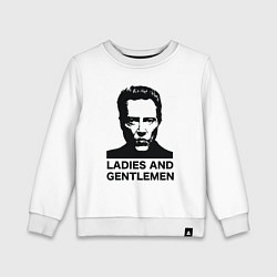 Свитшот хлопковый детский Кристофер Уокен, цвет: белый