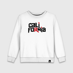 Свитшот хлопковый детский USA - California, цвет: белый