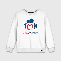 Детский свитшот Люблю кино