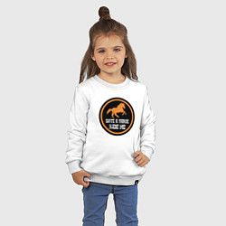 Свитшот хлопковый детский Прокати меня, цвет: белый — фото 2