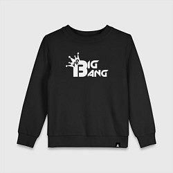 Свитшот хлопковый детский Bigbang top, цвет: черный