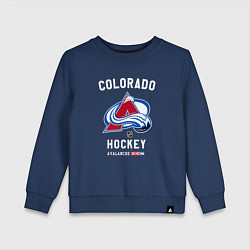 Свитшот хлопковый детский Colorado Avalanche team NHL, цвет: тёмно-синий