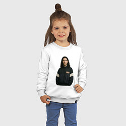 Свитшот хлопковый детский Bones спортивный стиль, цвет: белый — фото 2