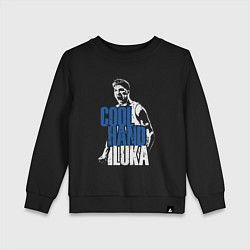Свитшот хлопковый детский Cool hand Luka, цвет: черный