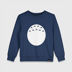 Свитшот хлопковый детский Живот Тоторо, цвет: тёмно-синий