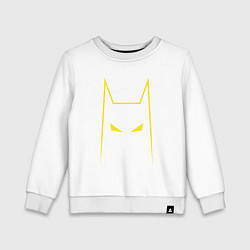 Свитшот хлопковый детский Batman minimalism, цвет: белый