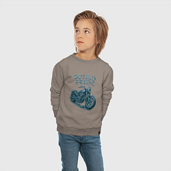Свитшот хлопковый детский Wild ride, цвет: утренний латте — фото 2
