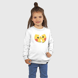 Свитшот хлопковый детский Wu-tang Pikachu, цвет: белый — фото 2