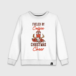 Свитшот хлопковый детский Новогоднее настроение, цвет: белый