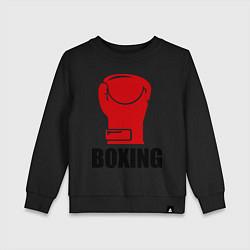 Свитшот хлопковый детский Boxing Rage, цвет: черный