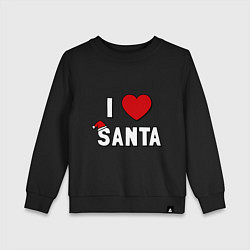 Детский свитшот I love santa