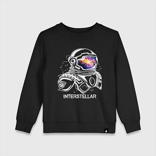 Детский свитшот Interstellar Spaceman / Черный – фото 1