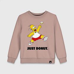 Свитшот хлопковый детский Just Donut, цвет: пыльно-розовый