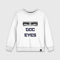 Свитшот хлопковый детский Doc Eyes, цвет: белый