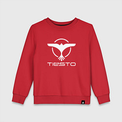 Свитшот хлопковый детский Tiesto, цвет: красный