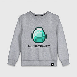 Свитшот хлопковый детский Minecraft Diamond, цвет: меланж