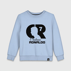 Свитшот хлопковый детский CR Ronaldo 07, цвет: мягкое небо
