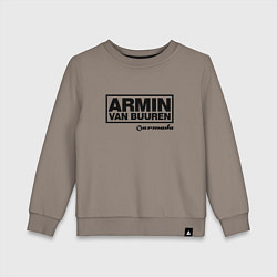 Свитшот хлопковый детский Armin van Buuren, цвет: утренний латте
