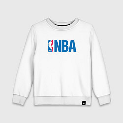 Свитшот хлопковый детский NBA, цвет: белый