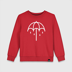 Свитшот хлопковый детский BMTH Symbol, цвет: красный