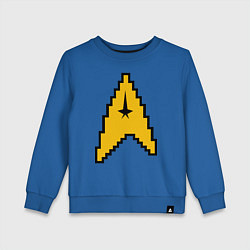 Свитшот хлопковый детский Star Trek: 8 bit, цвет: синий