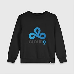 Свитшот хлопковый детский Cloud9, цвет: черный