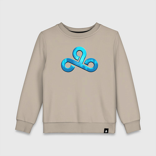 Детский свитшот Cloud9 Foil Металлический эффект / Миндальный – фото 1