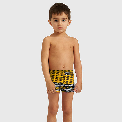 Детские плавки PUBG Life: Yellow Style / 3D-принт – фото 3