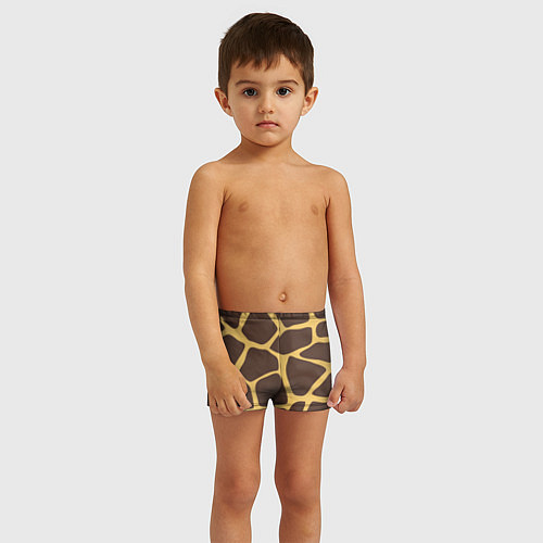 Детские плавки Окрас жирафа / 3D-принт – фото 3