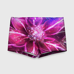 Плавки для мальчика Неоновый Цветок Neon Flower, цвет: 3D-принт