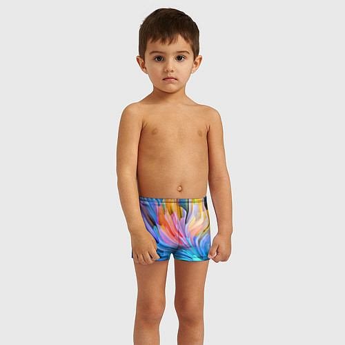 Детские плавки Красочный абстрактный паттерн Лето Colorful Abstra / 3D-принт – фото 3