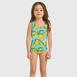 Купальник для девочки Banana pattern Summer Fashion 2022, цвет: 3D-принт — фото 2