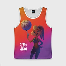 Майка-безрукавка детская Space Jam 2 Лола Банни, цвет: 3D-белый